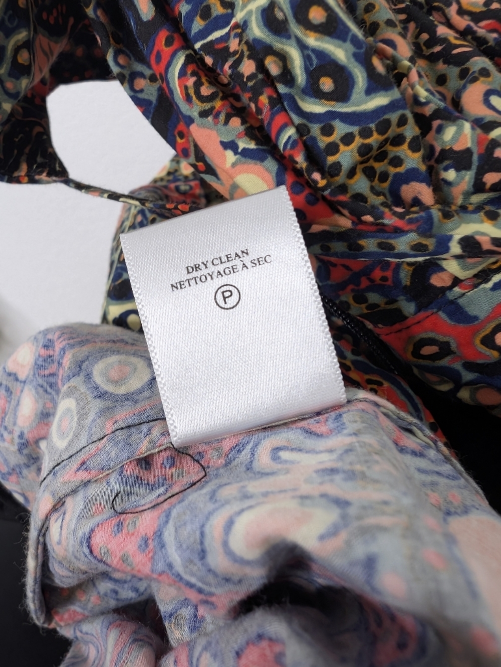 💘 A.L.C. Dani Floral Cotton Mini Dress in Sangria Multi Tie Front Cutout - Picture 14 of 14